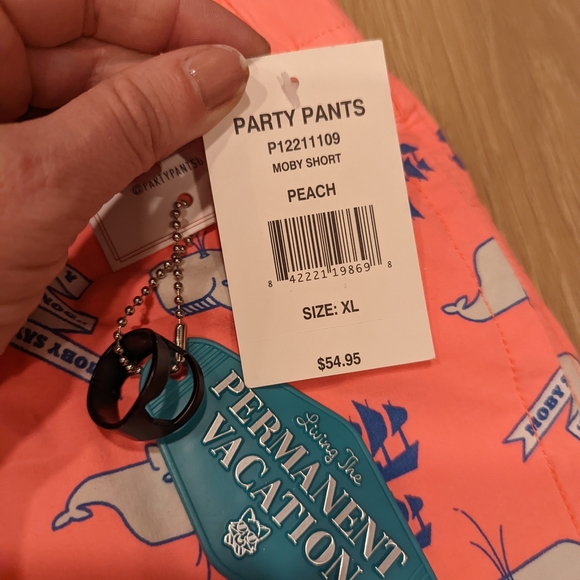 Neon Coral Whale Print Swim Shorts - Picture 7 of 10